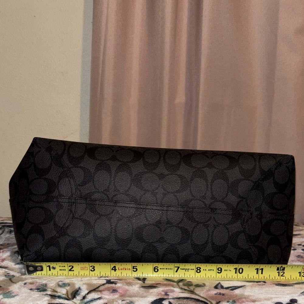 Coach Black and Gray Signature Tote - Picture 4 of 10